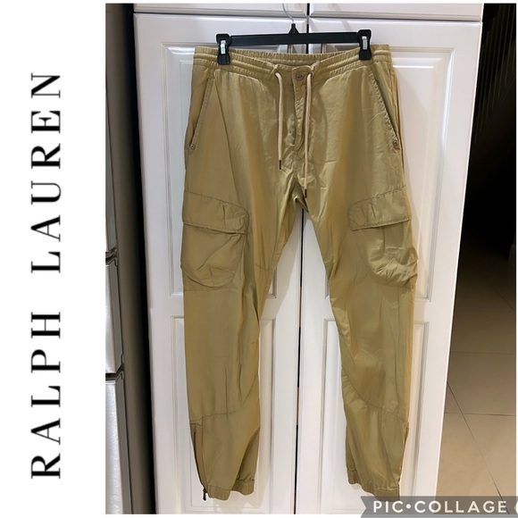 Polo Ralph Lauren RLX Tapered Cargo Drawstring Pants Paratrooper size medium - Picture 1 of 7